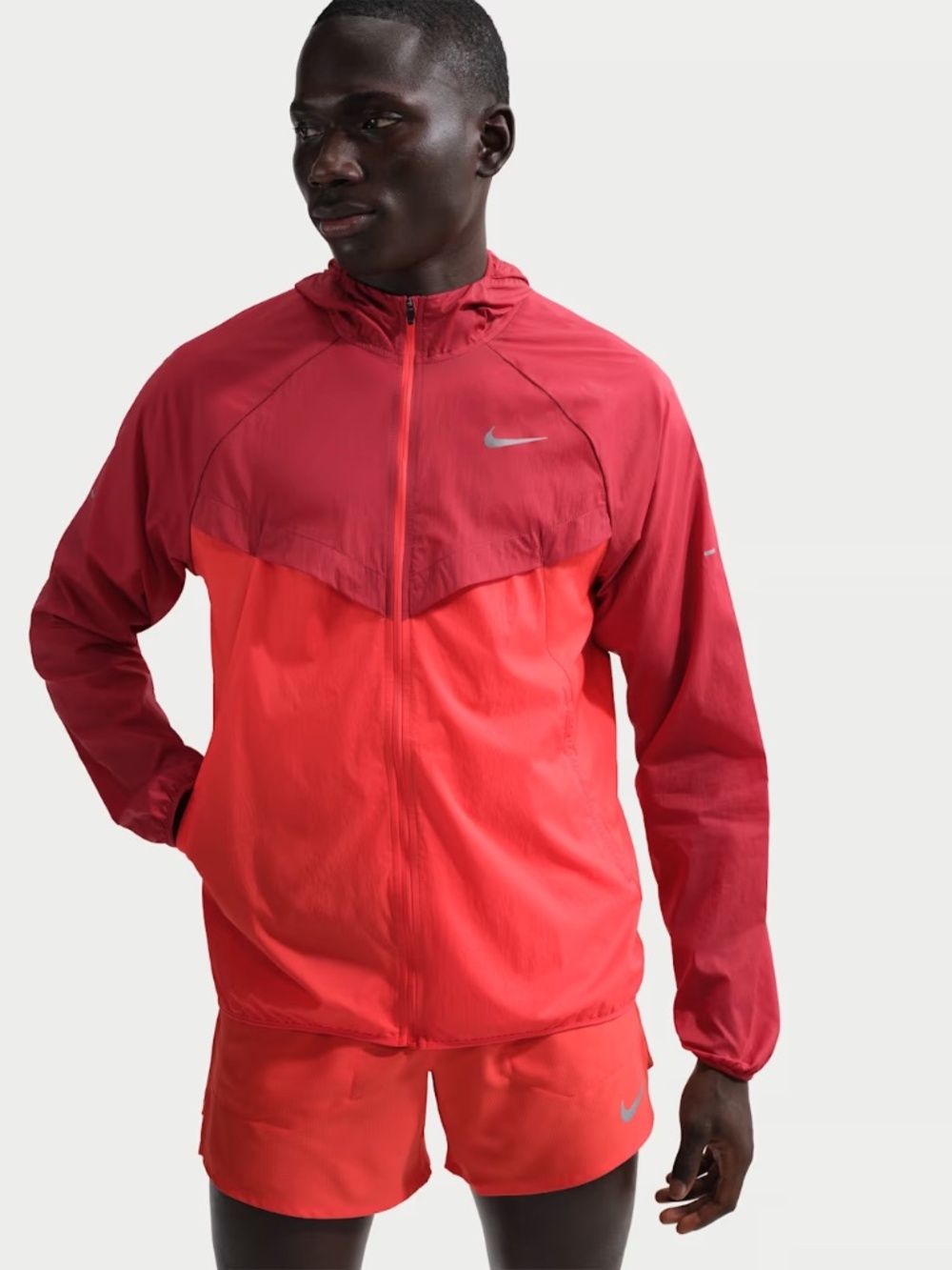 NWT men's large nike Stride Repel UV Running Lightweight Nylon Jacket HV4548-614